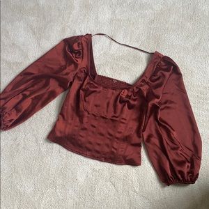 Pree people corset blouse brown